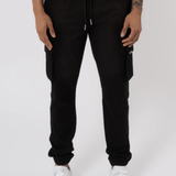 K17 - CARGO PANTS - BLACK - Sarman Fashion - Wholesale Clothing Fashion Brand for Men from Canada