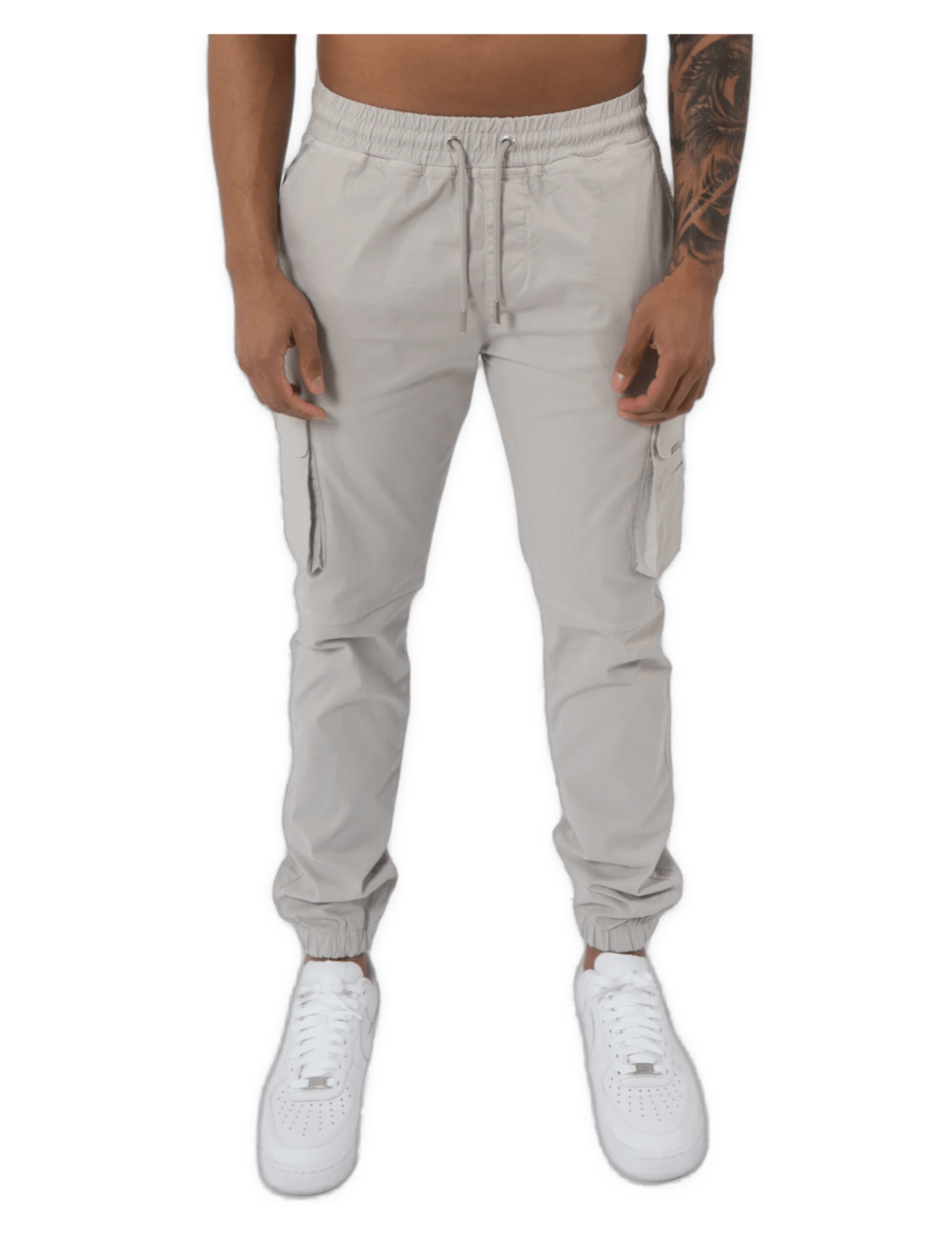 K18 - CARGO PANTS - LIGHT GREY - Sarman Fashion - Wholesale Clothing Fashion Brand for Men from Canada