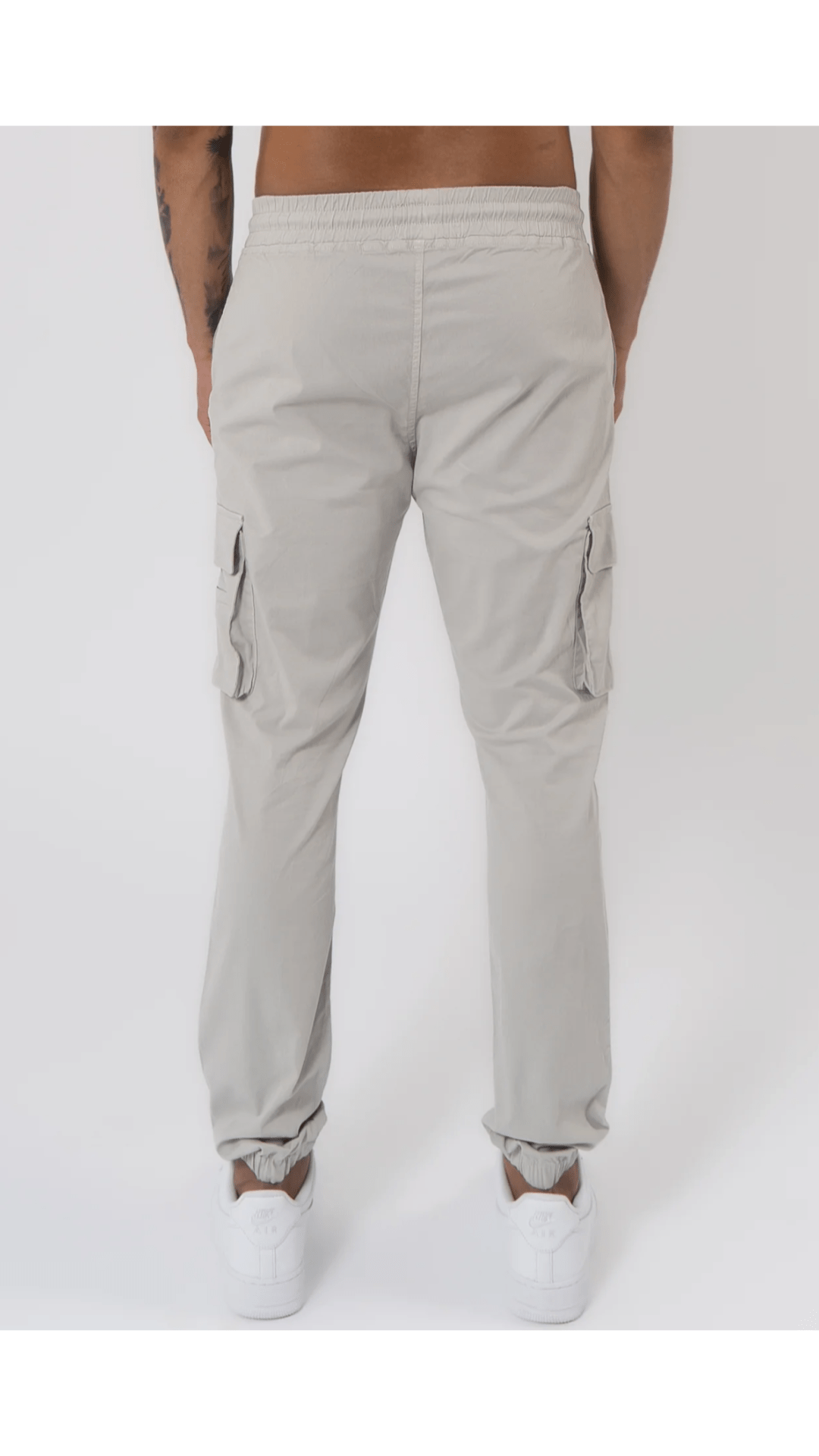 K18 - CARGO PANTS - LIGHT GREY - Sarman Fashion - Wholesale Clothing Fashion Brand for Men from Canada