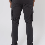 K20 - V2 ZIP DETAILS CARGO PANTS - DARK GREY - Sarman Fashion - Wholesale Clothing Fashion Brand for Men from Canada