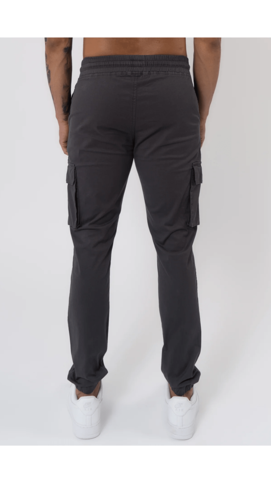 K20 - V2 ZIP DETAILS CARGO PANTS - DARK GREY - Sarman Fashion - Wholesale Clothing Fashion Brand for Men from Canada