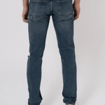 K23 - SLIM FIT JEANS WASHED RIPPED MID BLUE - Sarman Fashion - Wholesale Clothing Fashion Brand for Men from Canada