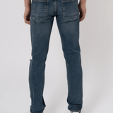 K23 - SLIM FIT JEANS WASHED RIPPED MID BLUE - Sarman Fashion - Wholesale Clothing Fashion Brand for Men from Canada