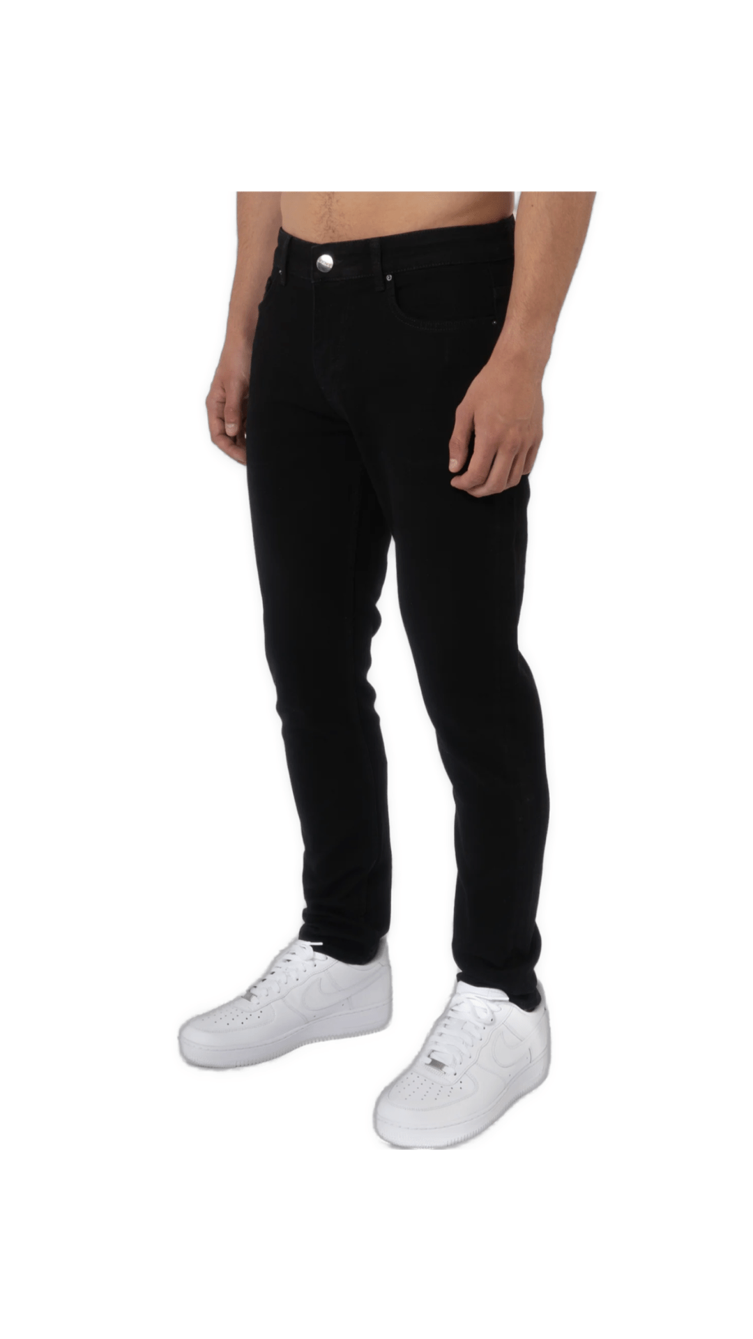 K24 - SLIM FIT JEANS WASHED - BLACK - Sarman Fashion - Wholesale Clothing Fashion Brand for Men from Canada