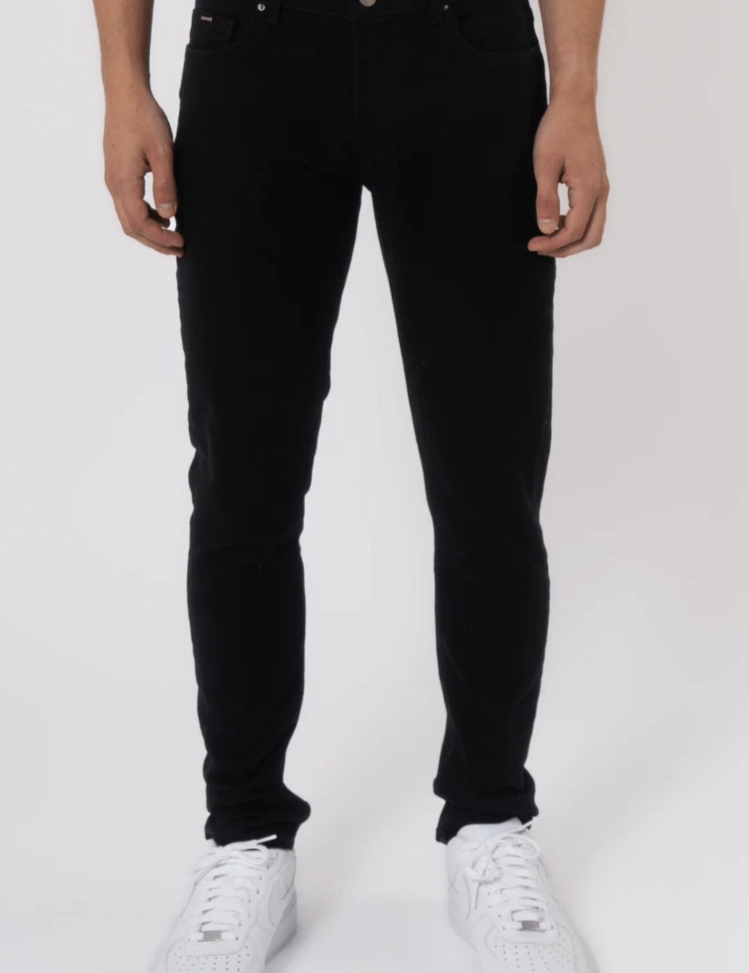K24 - SLIM FIT JEANS WASHED - BLACK - Sarman Fashion - Wholesale Clothing Fashion Brand for Men from Canada