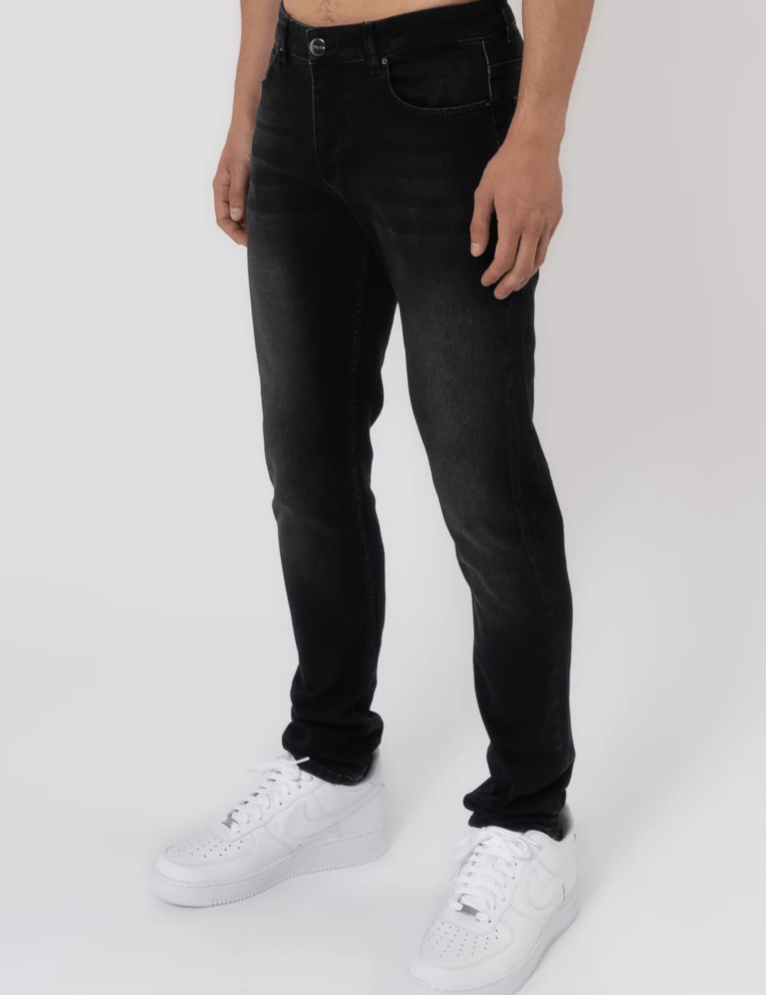 K25 - SLIM FIT JEANS WASHED - GREY - Sarman Fashion - Wholesale Clothing Fashion Brand for Men from Canada