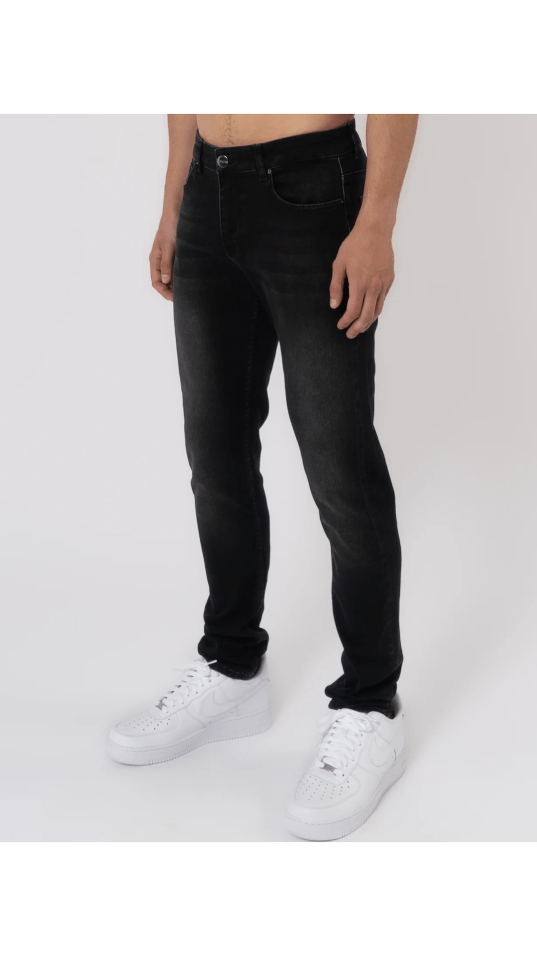 K25 - SLIM FIT JEANS WASHED - GREY - Sarman Fashion - Wholesale Clothing Fashion Brand for Men from Canada