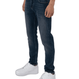 K26 - SLIM FIT JEANS WASHED - MID BLUE - Sarman Fashion - Wholesale Clothing Fashion Brand for Men from Canada