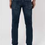 K26 - SLIM FIT JEANS WASHED - MID BLUE - Sarman Fashion - Wholesale Clothing Fashion Brand for Men from Canada