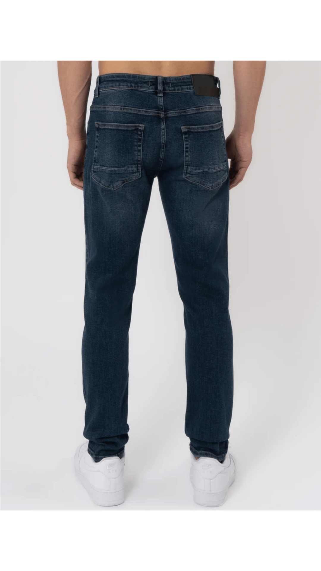 K26 - SLIM FIT JEANS WASHED - MID BLUE - Sarman Fashion - Wholesale Clothing Fashion Brand for Men from Canada