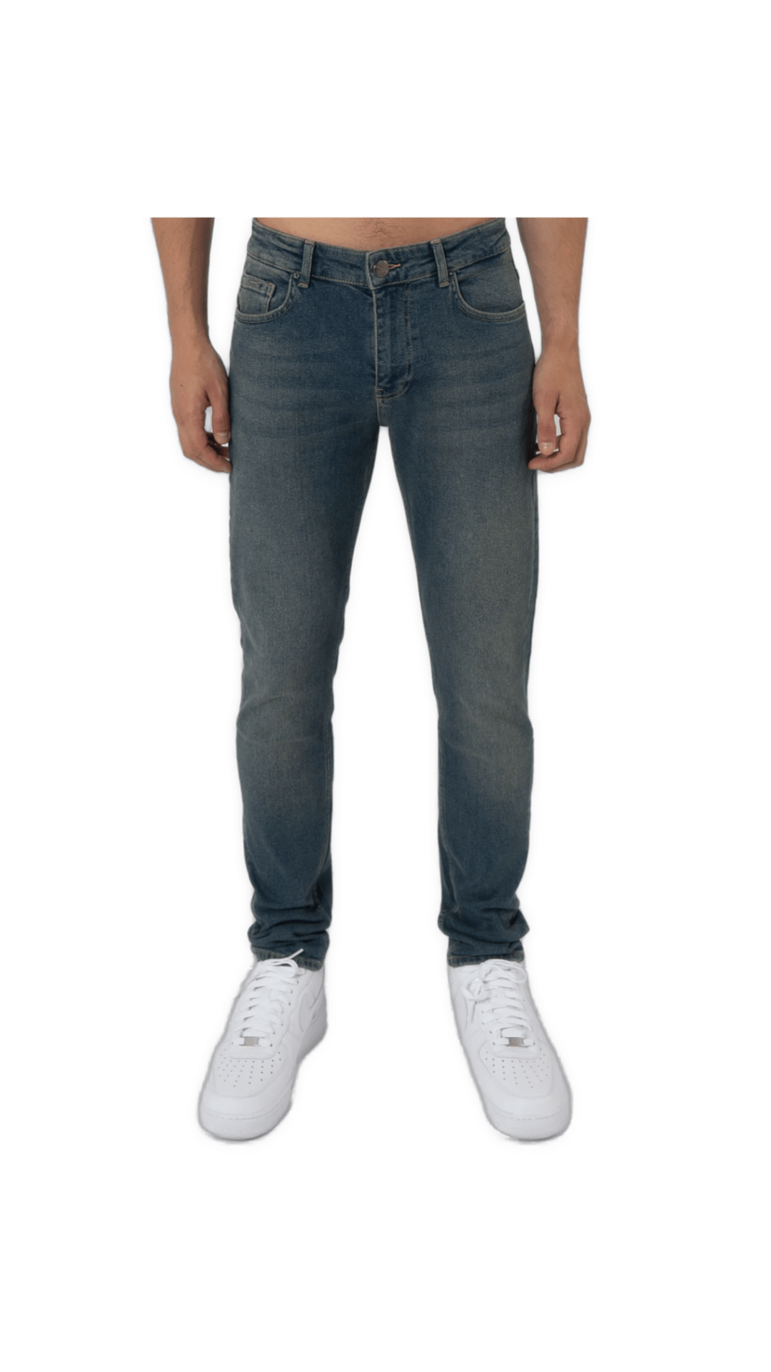 K27 - SLIM FIT JEANS WASHED - STONE BLUE - Sarman Fashion - Wholesale Clothing Fashion Brand for Men from Canada