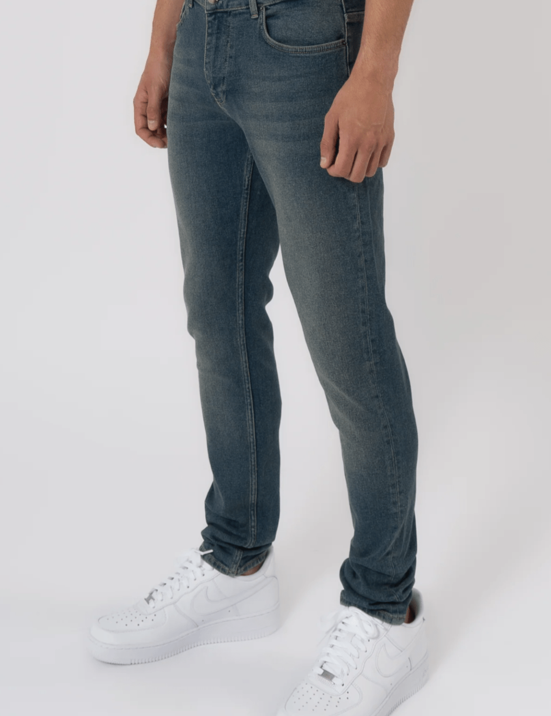 K27 - SLIM FIT JEANS WASHED - STONE BLUE - Sarman Fashion - Wholesale Clothing Fashion Brand for Men from Canada