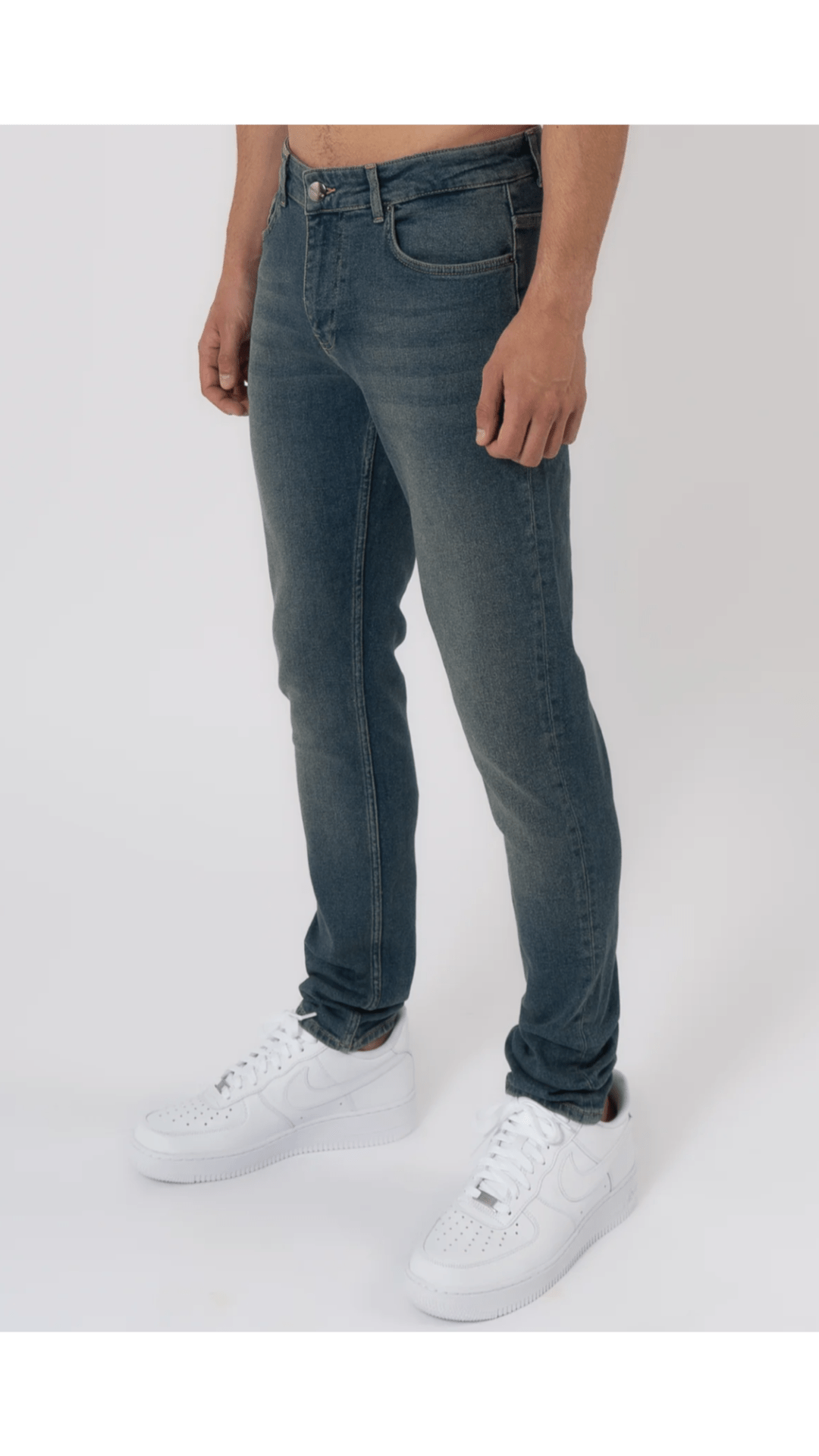 K27 - SLIM FIT JEANS WASHED - STONE BLUE - Sarman Fashion - Wholesale Clothing Fashion Brand for Men from Canada