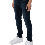 K28 - SLIM FIT JEANS WASHED - DARK BLUE - Sarman Fashion - Wholesale Clothing Fashion Brand for Men from Canada