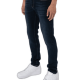 K28 - SLIM FIT JEANS WASHED - DARK BLUE - Sarman Fashion - Wholesale Clothing Fashion Brand for Men from Canada
