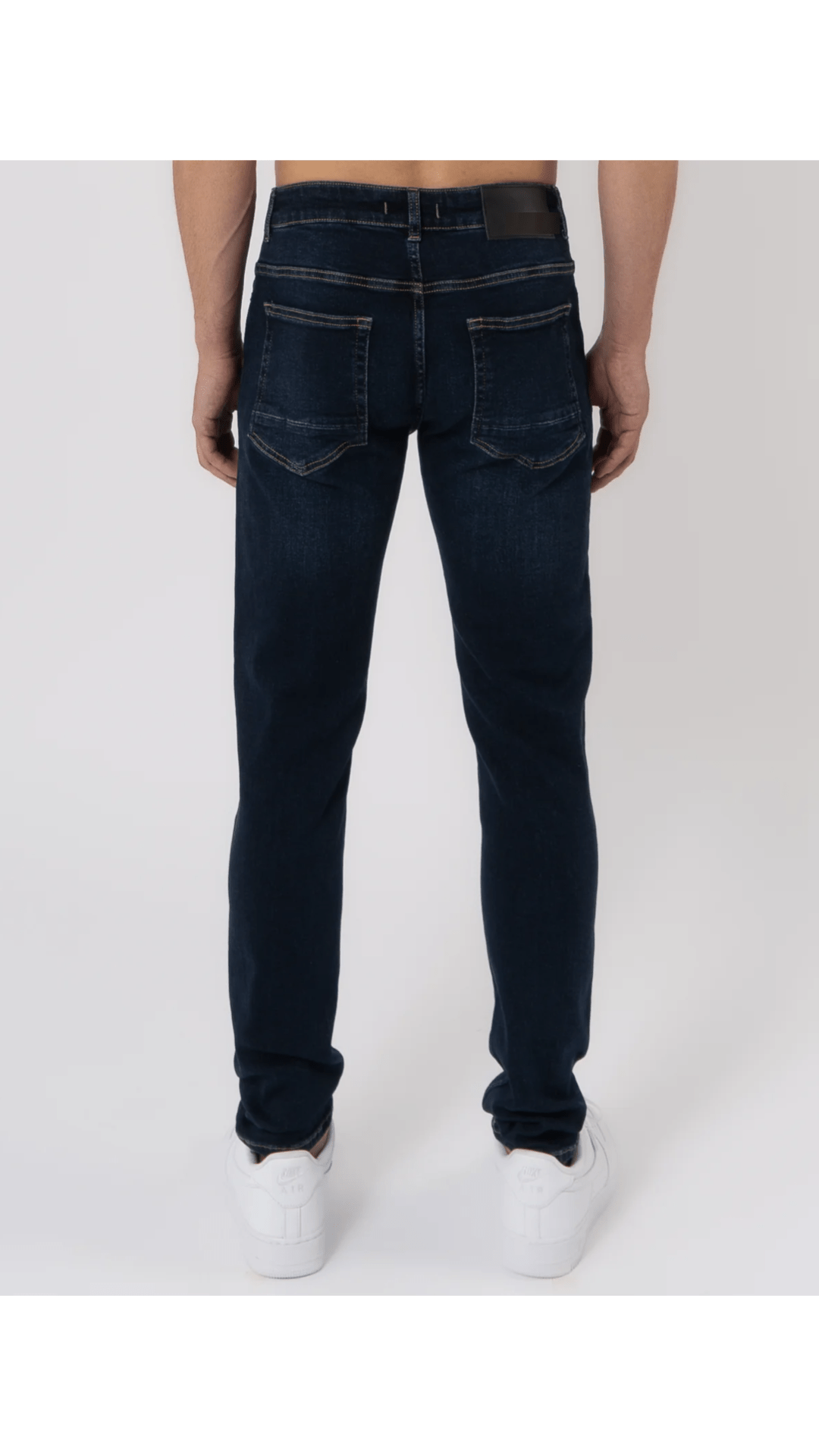 K28 - SLIM FIT JEANS WASHED - DARK BLUE - Sarman Fashion - Wholesale Clothing Fashion Brand for Men from Canada