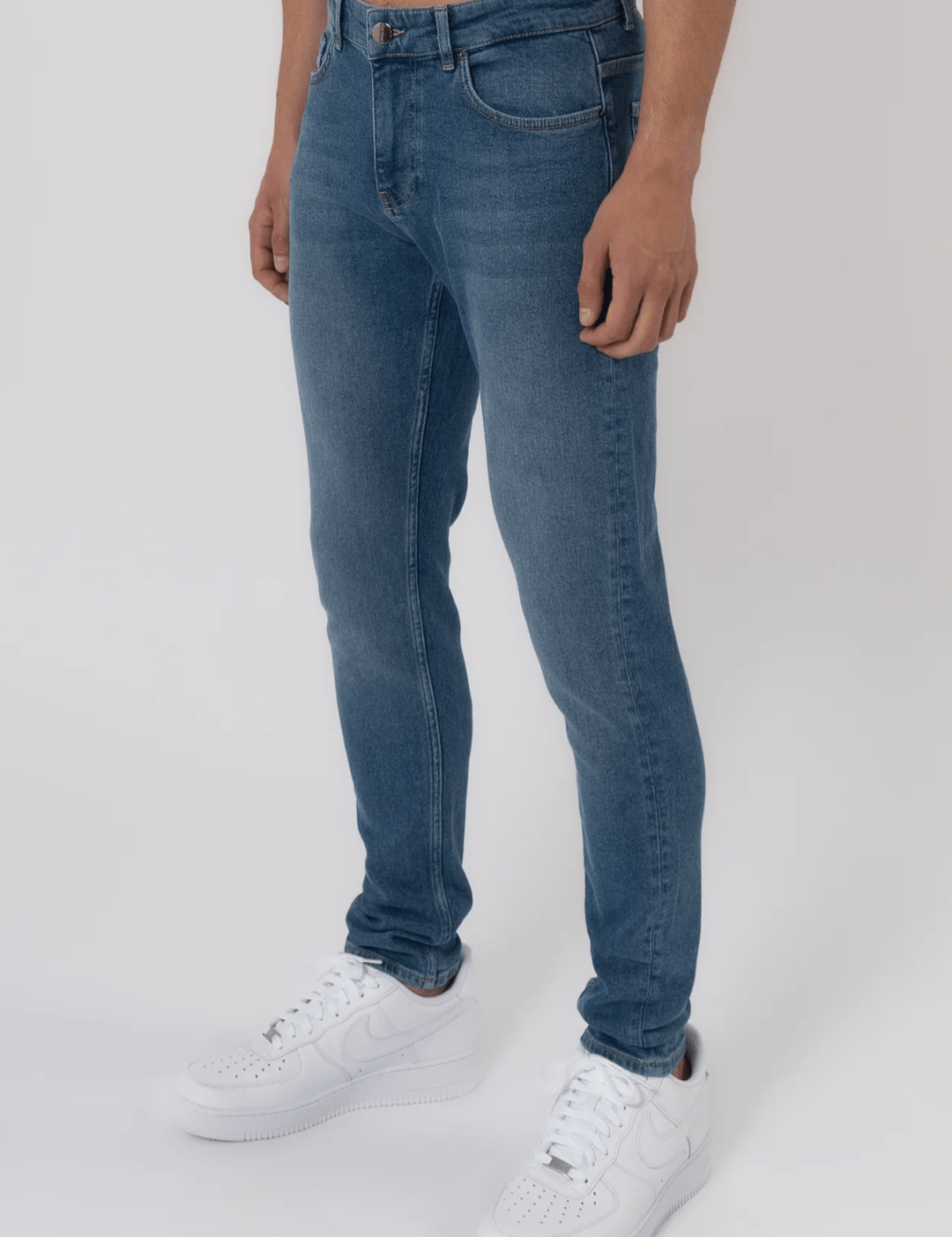 K29 - SLIM FIT JEANS WASHED - LIGHT BLUE - Sarman Fashion - Wholesale Clothing Fashion Brand for Men from Canada