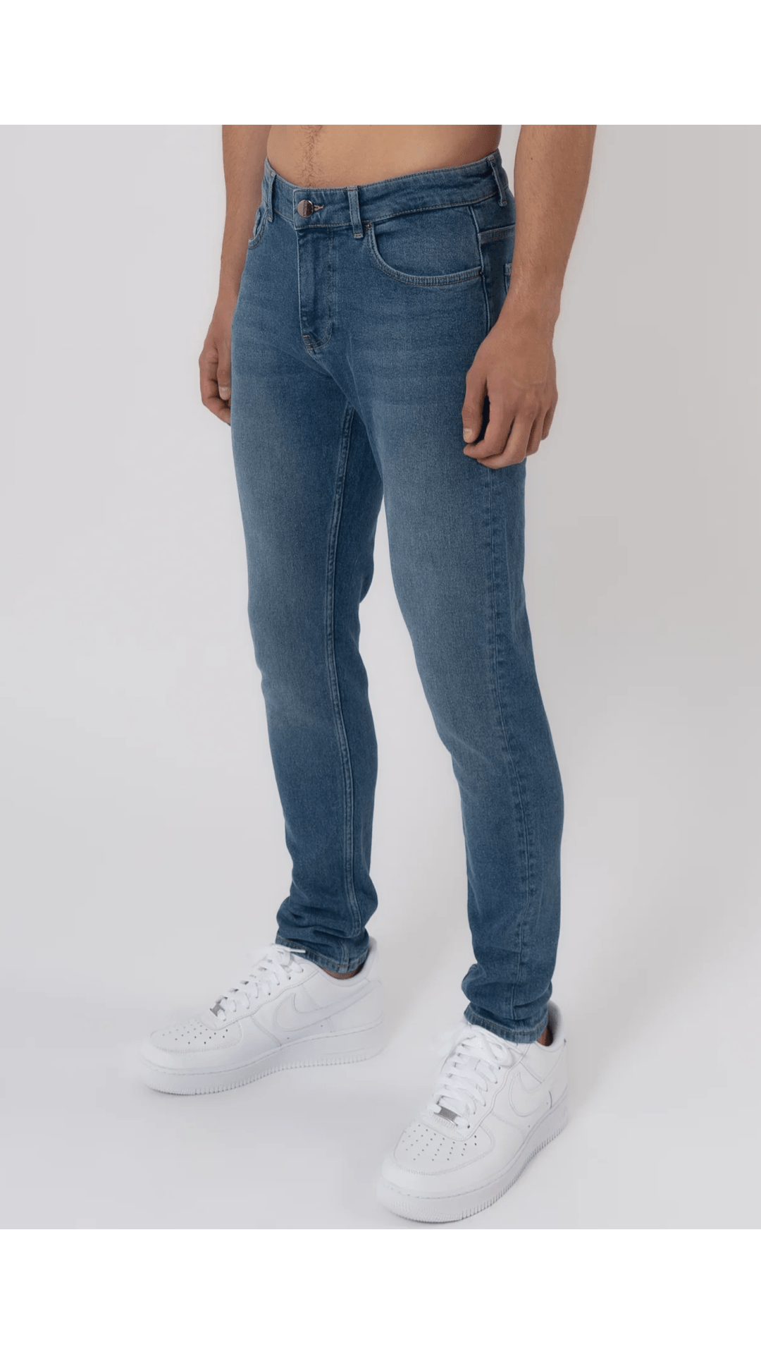 K29 - SLIM FIT JEANS WASHED - LIGHT BLUE - Sarman Fashion - Wholesale Clothing Fashion Brand for Men from Canada