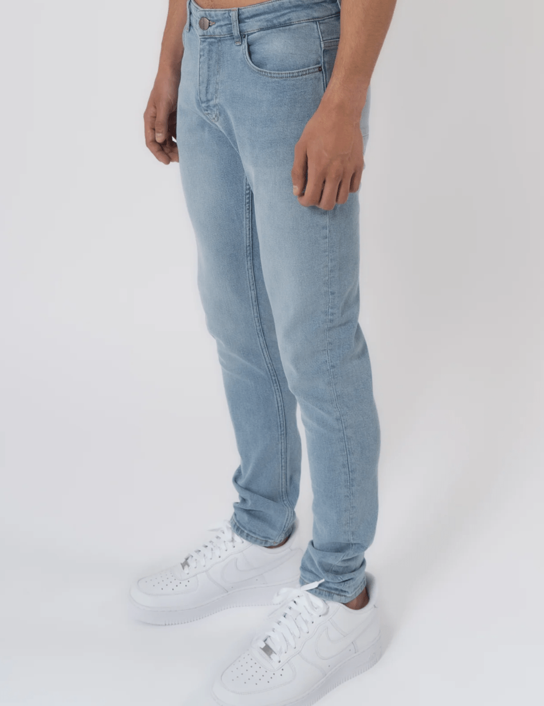 K30 - SLIM FIT JEANS WASHED - ICE BLUE - Sarman Fashion - Wholesale Clothing Fashion Brand for Men from Canada