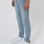 K30 - SLIM FIT JEANS WASHED - ICE BLUE - Sarman Fashion - Wholesale Clothing Fashion Brand for Men from Canada