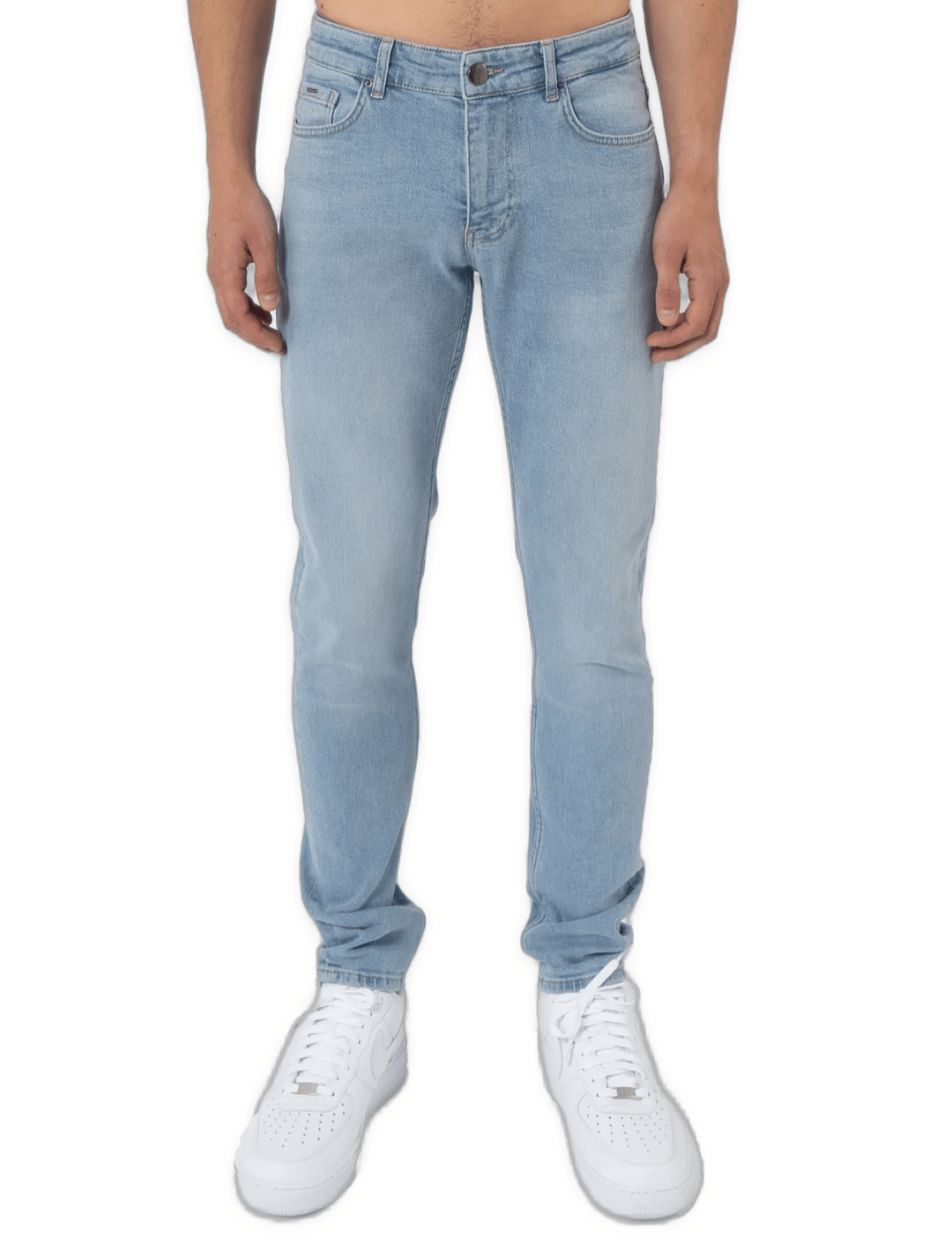 K30 - SLIM FIT JEANS WASHED - ICE BLUE - Sarman Fashion - Wholesale Clothing Fashion Brand for Men from Canada