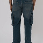 K9 - CARGO JEANS WASHED - STONE BLUE - Sarman Fashion - Wholesale Clothing Fashion Brand for Men from Canada
