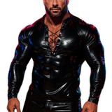 Kabala 2 - V - Neck Long Sleeve Shirt for Men - Sarman Fashion - Wholesale Clothing Fashion Brand for Men from Canada