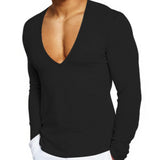 Kabala 3 - V - Neck Long Sleeve Shirt for Men - Sarman Fashion - Wholesale Clothing Fashion Brand for Men from Canada