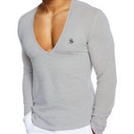 Kabala 3 - V - Neck Long Sleeve Shirt for Men - Sarman Fashion - Wholesale Clothing Fashion Brand for Men from Canada
