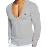 Kabala 3 - V - Neck Long Sleeve Shirt for Men - Sarman Fashion - Wholesale Clothing Fashion Brand for Men from Canada