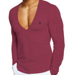 Kabala 3 - V - Neck Long Sleeve Shirt for Men - Sarman Fashion - Wholesale Clothing Fashion Brand for Men from Canada