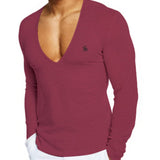 Kabala 3 - V - Neck Long Sleeve Shirt for Men - Sarman Fashion - Wholesale Clothing Fashion Brand for Men from Canada