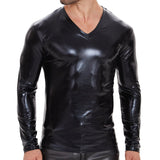 Kabala - Velvet V - Neck Long Sleeve Shirt for Men - Sarman Fashion - Wholesale Clothing Fashion Brand for Men from Canada