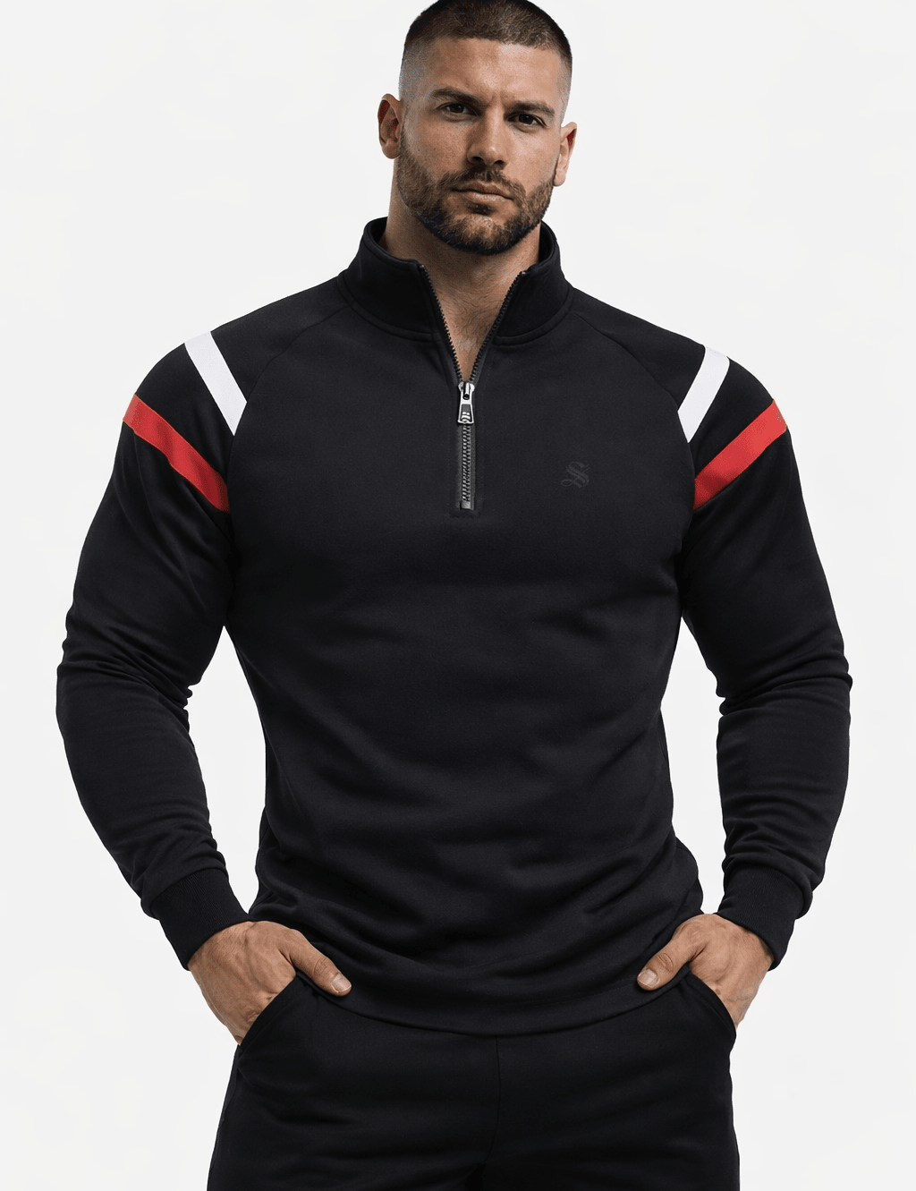 Kadara - Long Sleeves Track Top for Men - Sarman Fashion - Wholesale Clothing Fashion Brand for Men from Canada