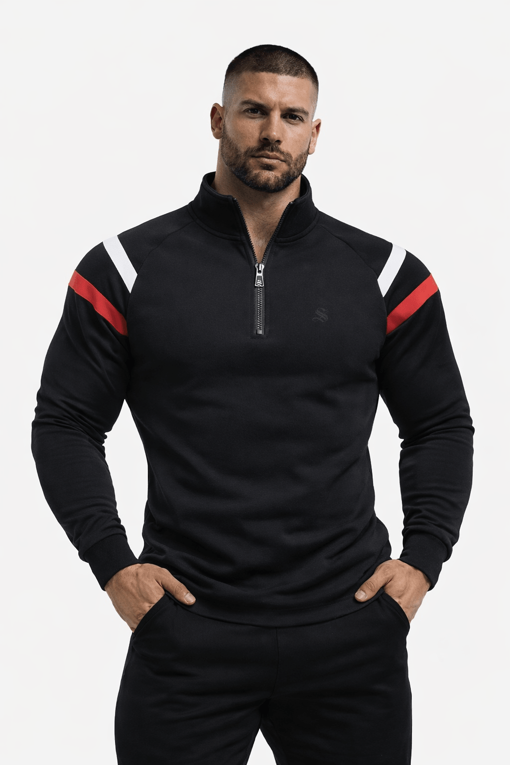 Kadara - Long Sleeves Track Top for Men - Sarman Fashion - Wholesale Clothing Fashion Brand for Men from Canada