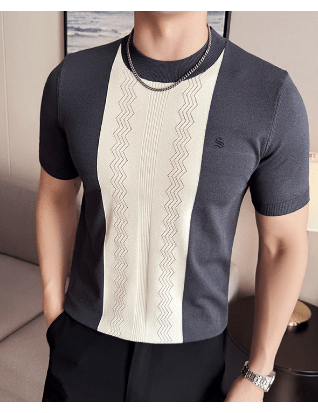 Kaha 3 - T-Shirt for Men - Sarman Fashion - Wholesale Clothing Fashion Brand for Men from Canada