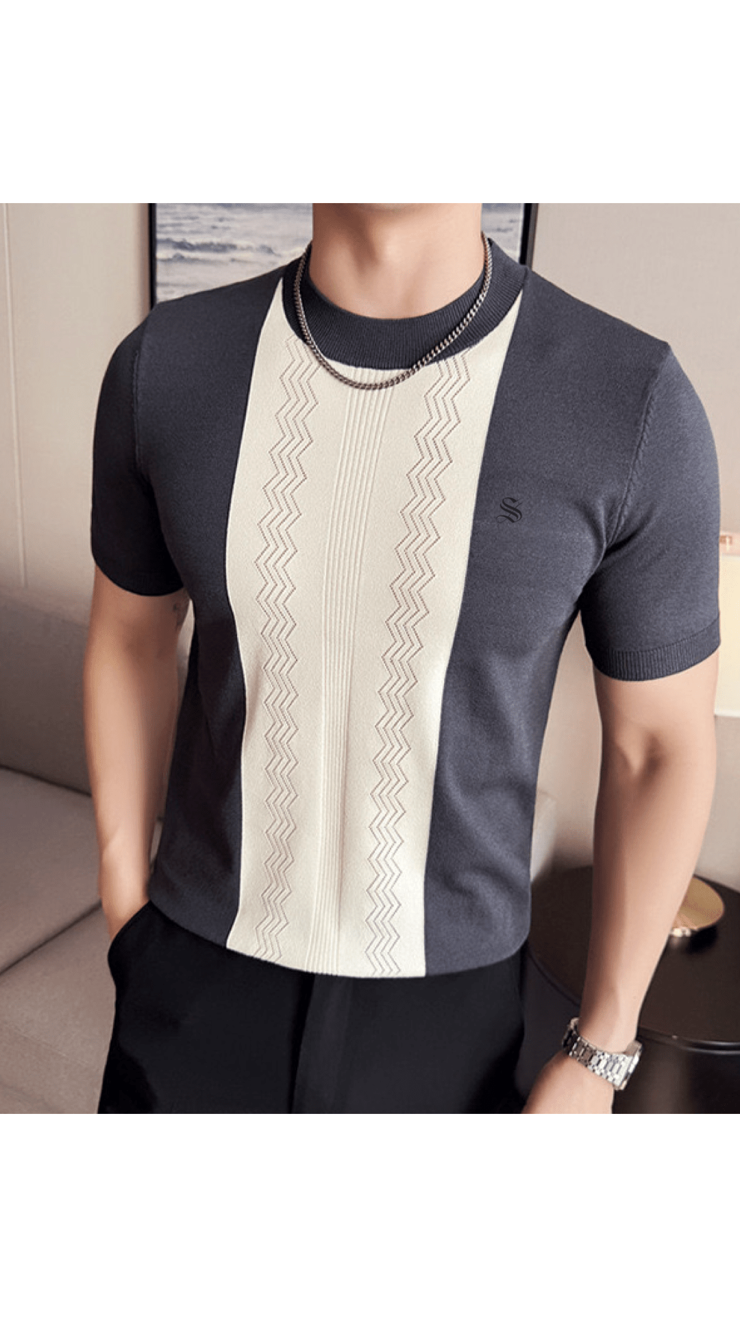 Kaha 3 - T-Shirt for Men - Sarman Fashion - Wholesale Clothing Fashion Brand for Men from Canada