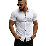 Kansas - Short Sleeves Shirt for Men - Sarman Fashion - Wholesale Clothing Fashion Brand for Men from Canada