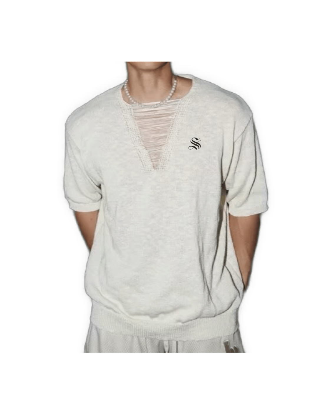 Kaob 2 - V - Neck T-Shirt for Men - Sarman Fashion - Wholesale Clothing Fashion Brand for Men from Canada
