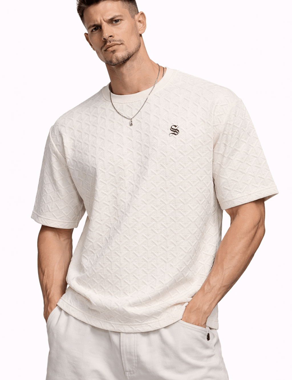 Kaob 2 - V - Neck T-Shirt for Men - Sarman Fashion - Wholesale Clothing Fashion Brand for Men from Canada