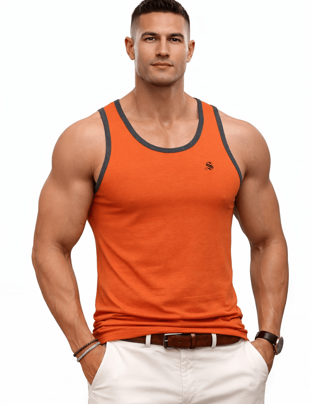 Karkazito 3 - Tank Top for Men - Sarman Fashion - Wholesale Clothing Fashion Brand for Men from Canada