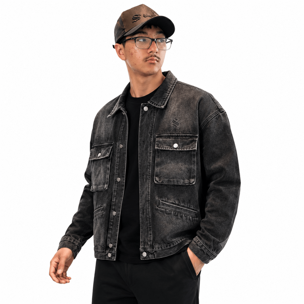 Karko - Long Sleeve Jeans Jacket for Men - Sarman Fashion - Wholesale Clothing Fashion Brand for Men from Canada