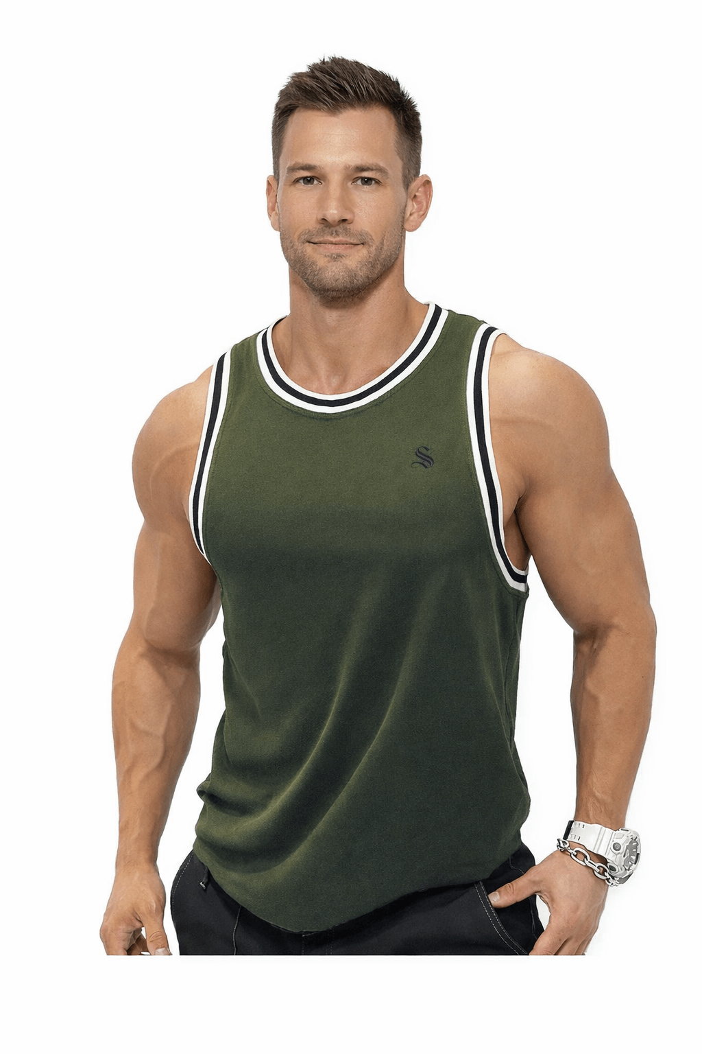 Karnav 2 - Tank Top for Men - Sarman Fashion - Wholesale Clothing Fashion Brand for Men from Canada