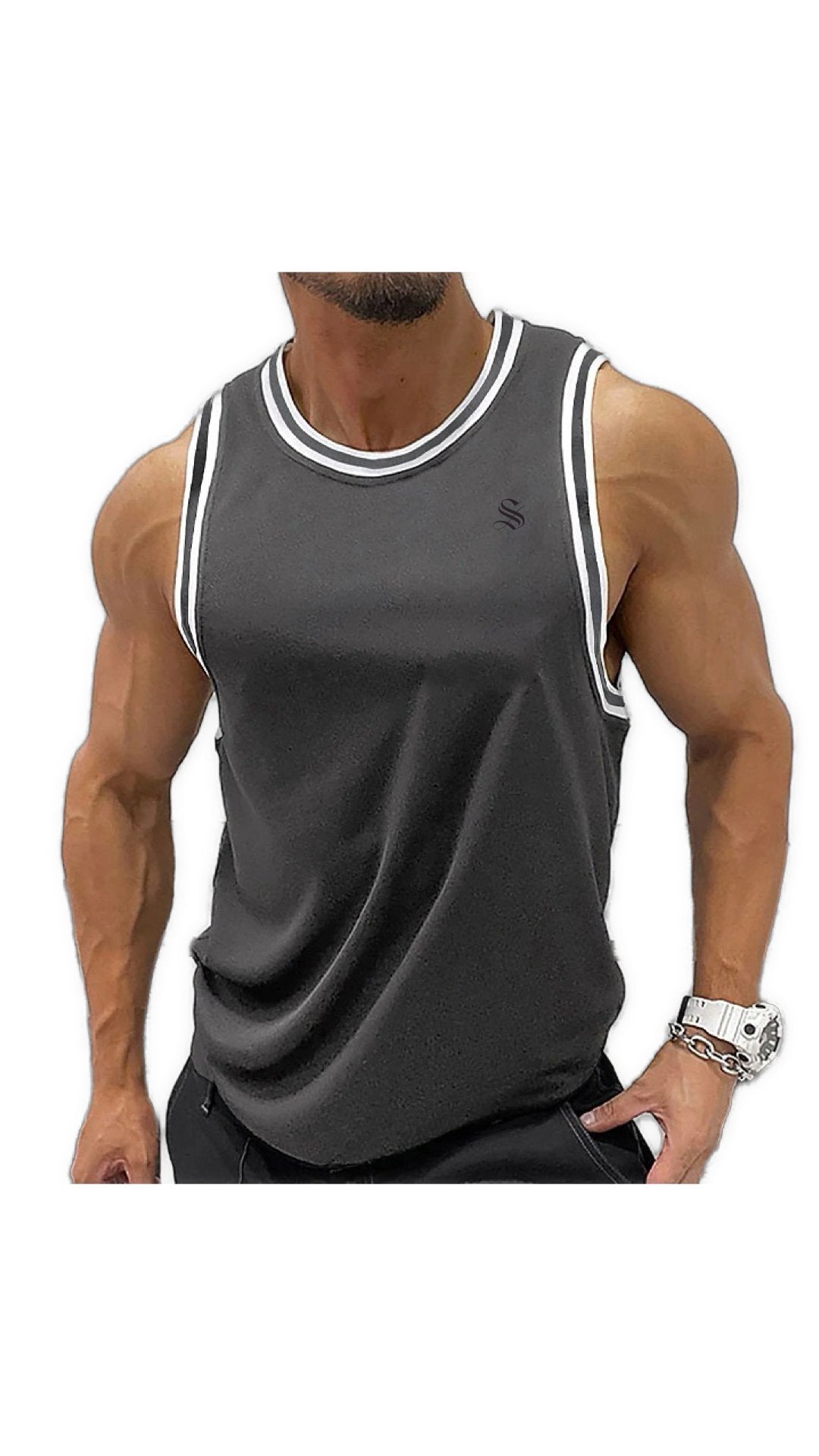 Karnav 2 - Tank Top for Men - Sarman Fashion - Wholesale Clothing Fashion Brand for Men from Canada