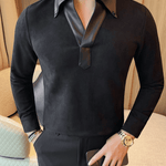 Karodika 21 - Long Sleeves Polo Shirt for Men - Sarman Fashion - Wholesale Clothing Fashion Brand for Men from Canada