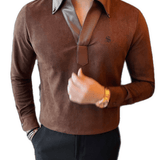 Karodika 21 - Long Sleeves Polo Shirt for Men - Sarman Fashion - Wholesale Clothing Fashion Brand for Men from Canada