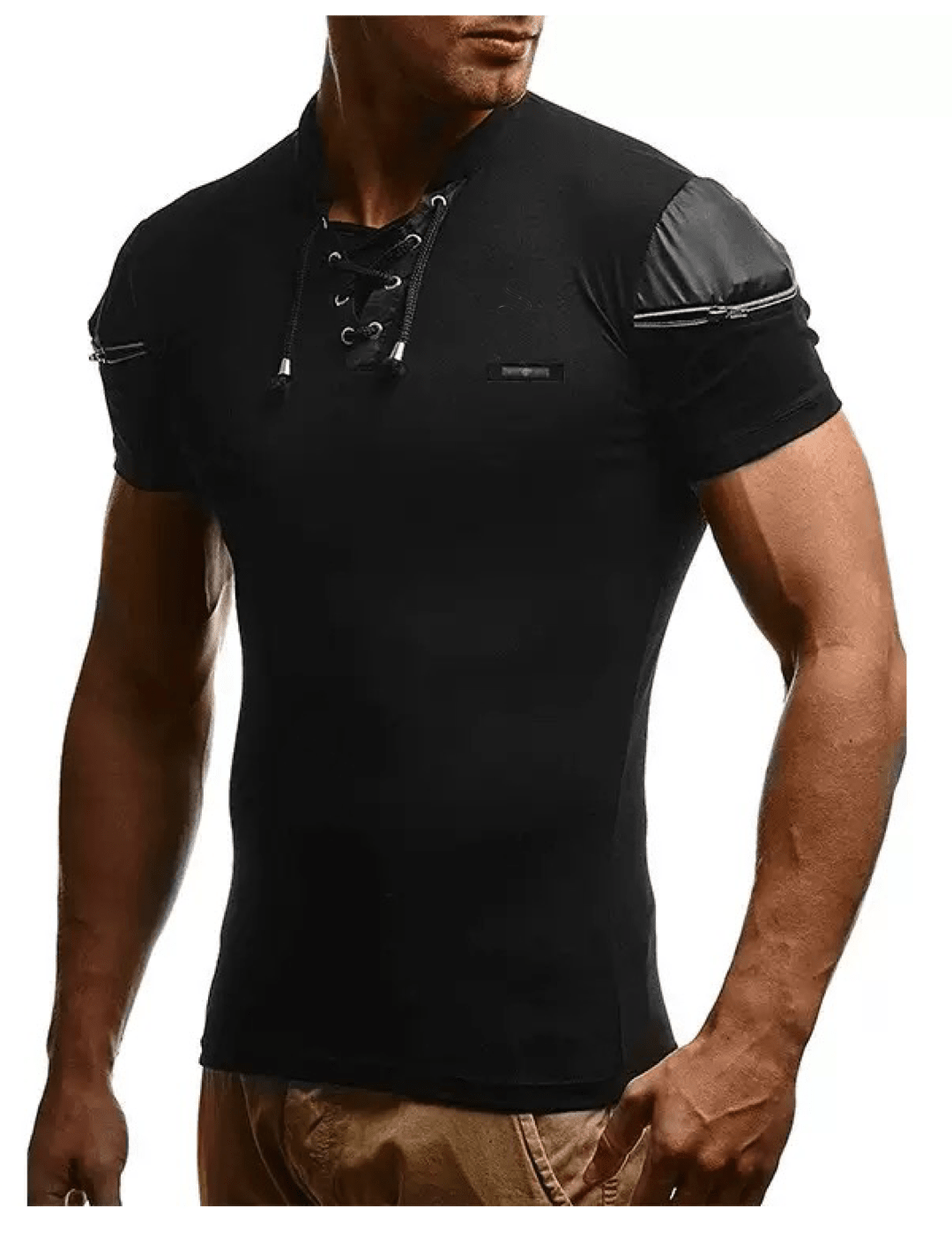 Kashmizoir 15 - V - neck T-Shirt for Men - Sarman Fashion - Wholesale Clothing Fashion Brand for Men from Canada
