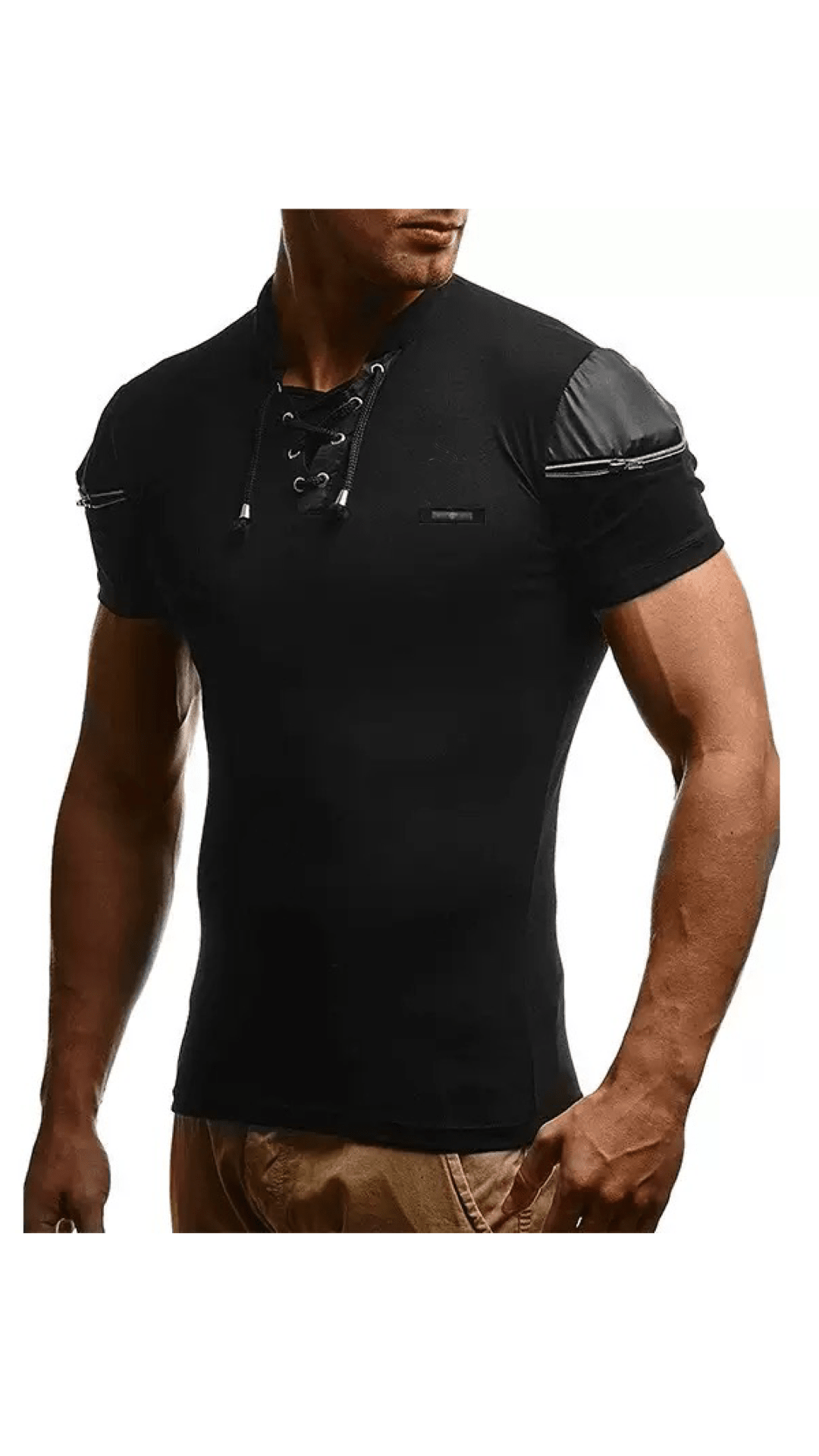 Kashmizoir 15 - V - neck T-Shirt for Men - Sarman Fashion - Wholesale Clothing Fashion Brand for Men from Canada