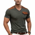 Kashmizoir 16 - V - neck T-Shirt for Men - Sarman Fashion - Wholesale Clothing Fashion Brand for Men from Canada