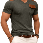 Kashmizoir 16 - V - neck T-Shirt for Men - Sarman Fashion - Wholesale Clothing Fashion Brand for Men from Canada